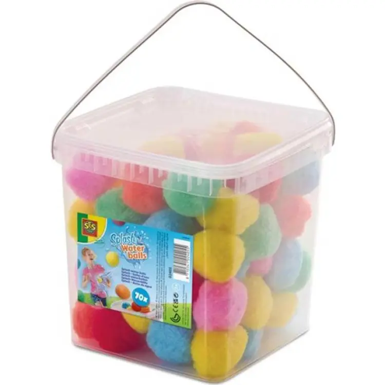 SES Creative Lots of Splash Balls 70 Reusable Water Balloons in Bucket
