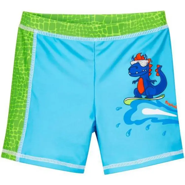 Playshoes Pojkar UV-skydd shorts dino, 791 – Blå/Grön, 110/116