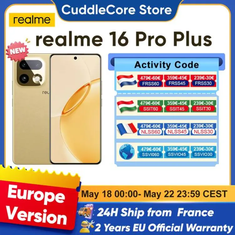 realme 16 Pro Plus 5G 12 GB 512 GB - Master Gold