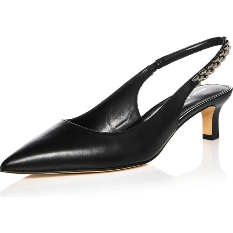 Michael Kors Marcia Leather Slingback Pump - Black