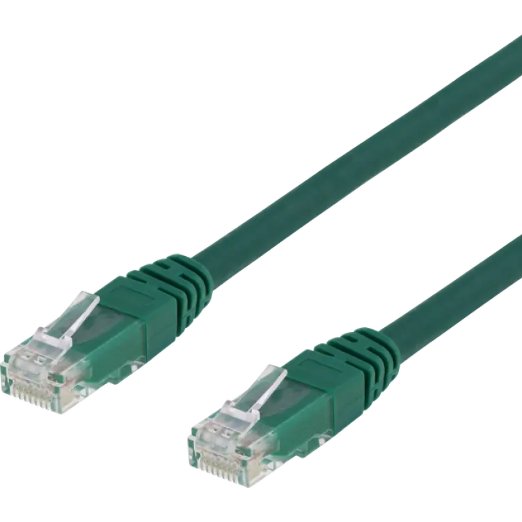 Deltaco Nätverkskabel Oskärmad Cat6 RJ45 10 Meter Grön 10m