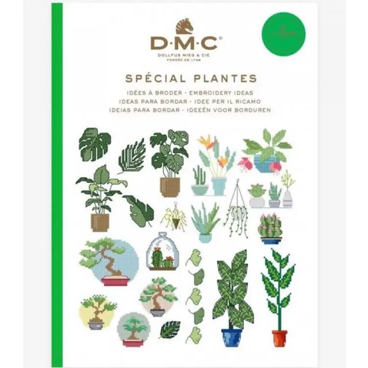 DMC Mönsterbok Korsstygn Växter