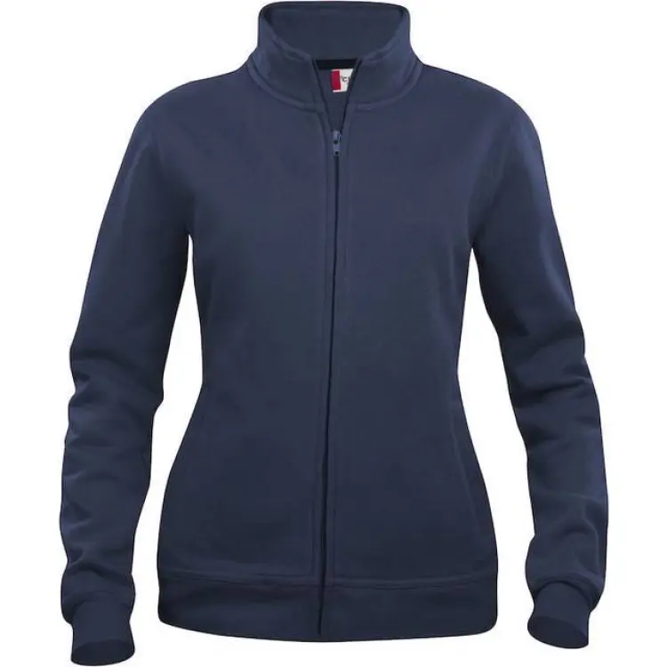 Clique Basic Cardigan Tröja Dam Zip - Mörk Marinblå