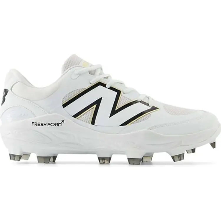 New Balance 3000 v7 Molded Baseball Cleats White/Black