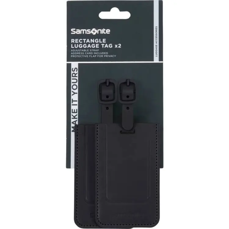 Samsonite Bagagemärke 2 Stk Svart