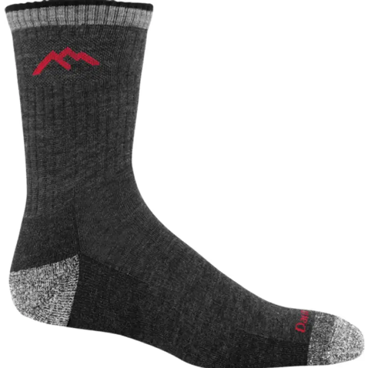 Darn Tough Men's Hiker Micro Crew Midweight Hiking Sock - Black