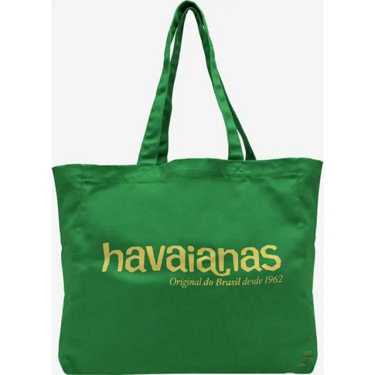 Havaianas Beach Bag XL Logo Tote Bag Green