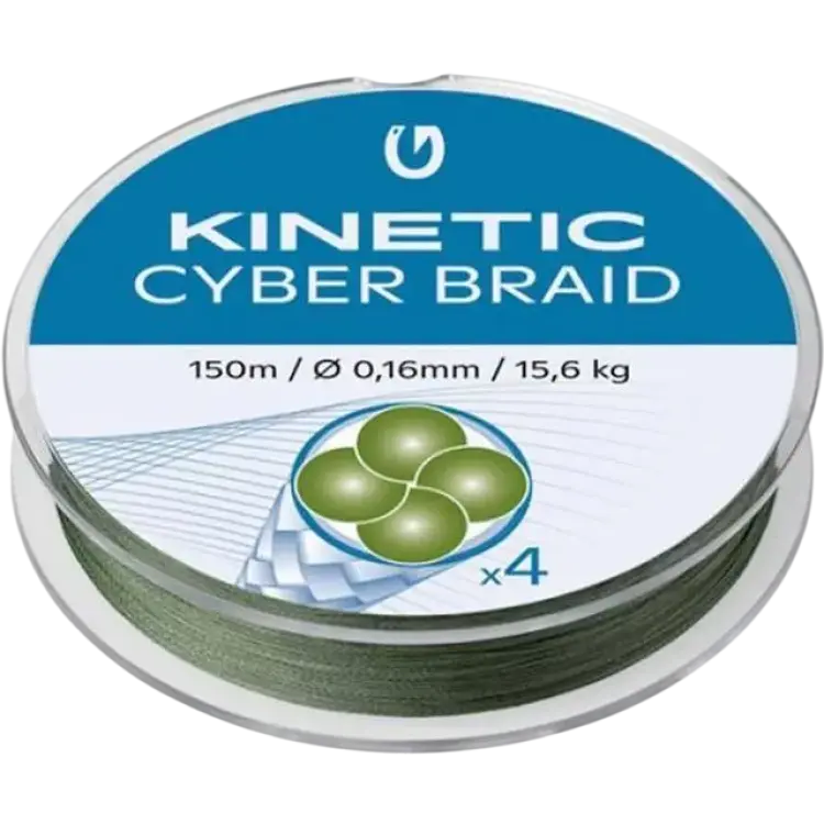 Kinetic 4 Braid 150m Dusty Green 0.14mm