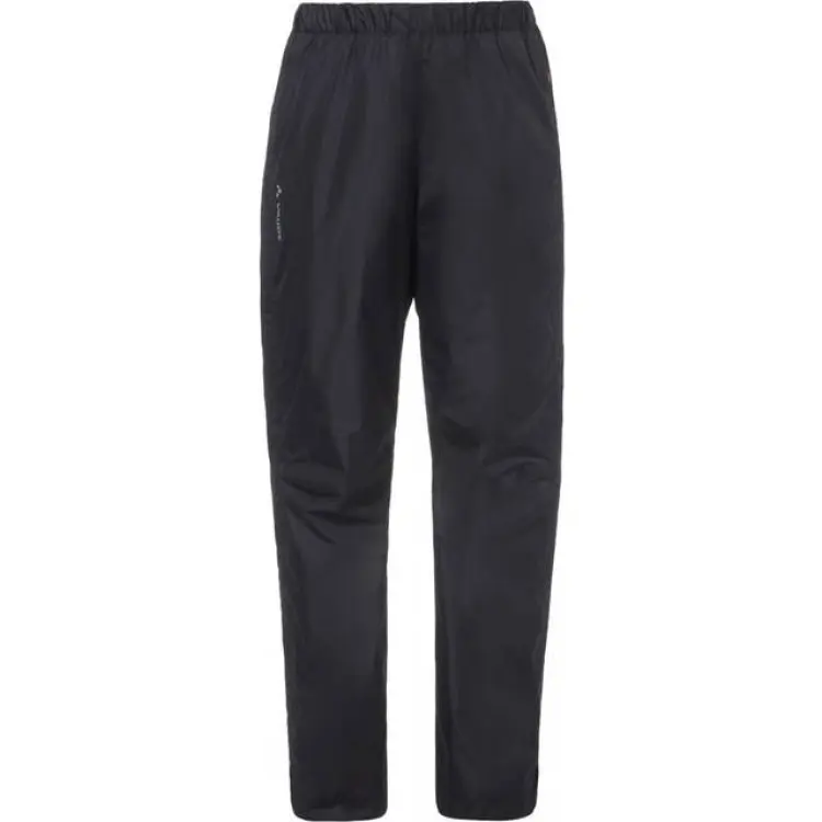 Vaude Women's Fluid Full-Zip Rain Pants - Black