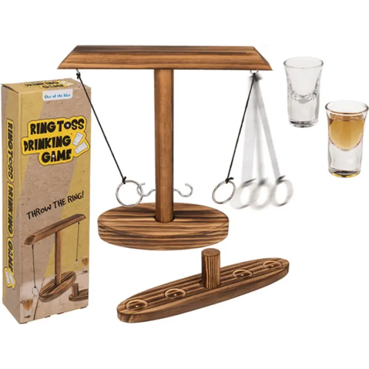 Out of The blue Wooden Ring Toss dryckesspel