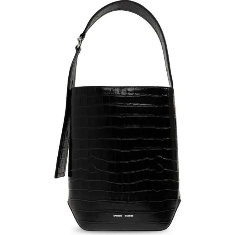 Samsøe Samsøe Saelmegade Bucket Bag Läder - Svart
