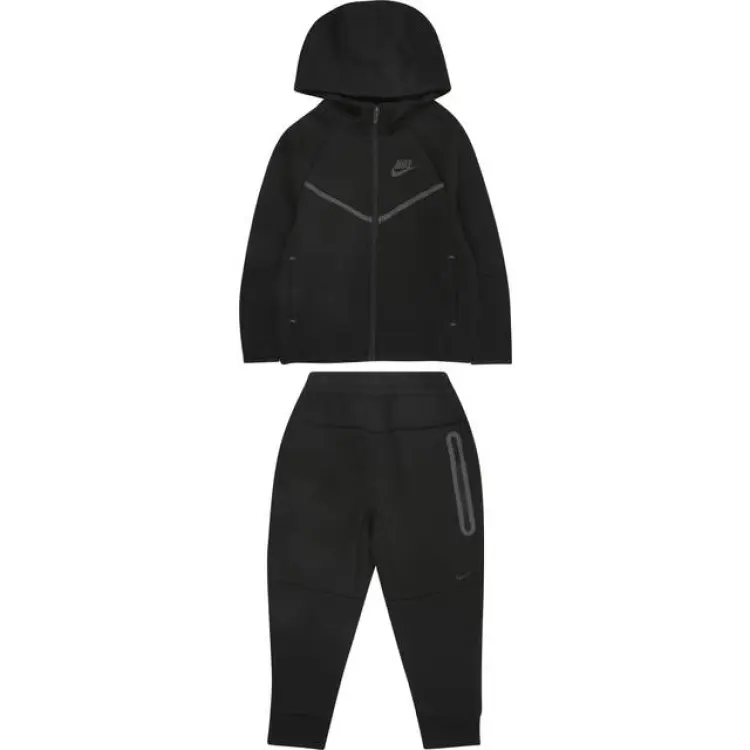 Nike Tech Fleece FZ Set - Black