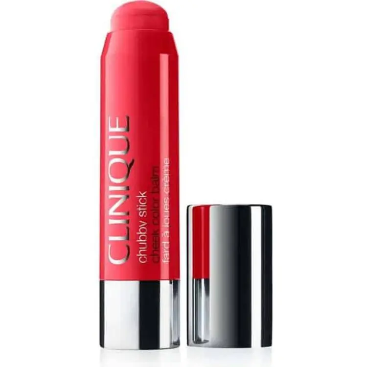Clinique Chubby Stick Cheek Color Balm Krämig Rouge Skugga 08 Ramp'd Up Rouge