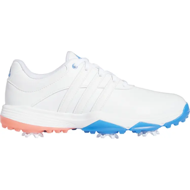 adidas Junior Tour360 22 Golf - Cloud White/Cloud White/Blue Rush