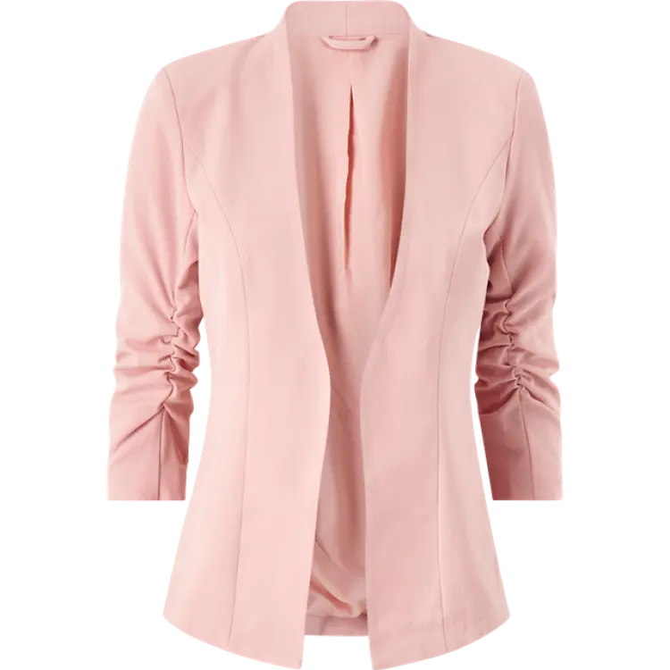 Vila 3/4 Sleeve Shaped Blazer - Pink