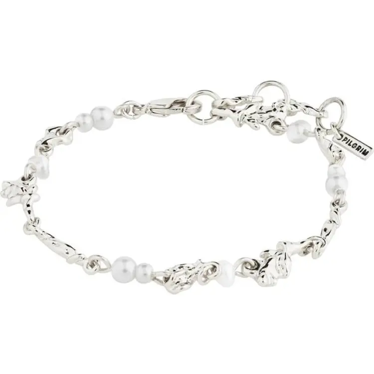 Pilgrim Sloan Bracelet Kedjearmband Med Hänge - Silverplated