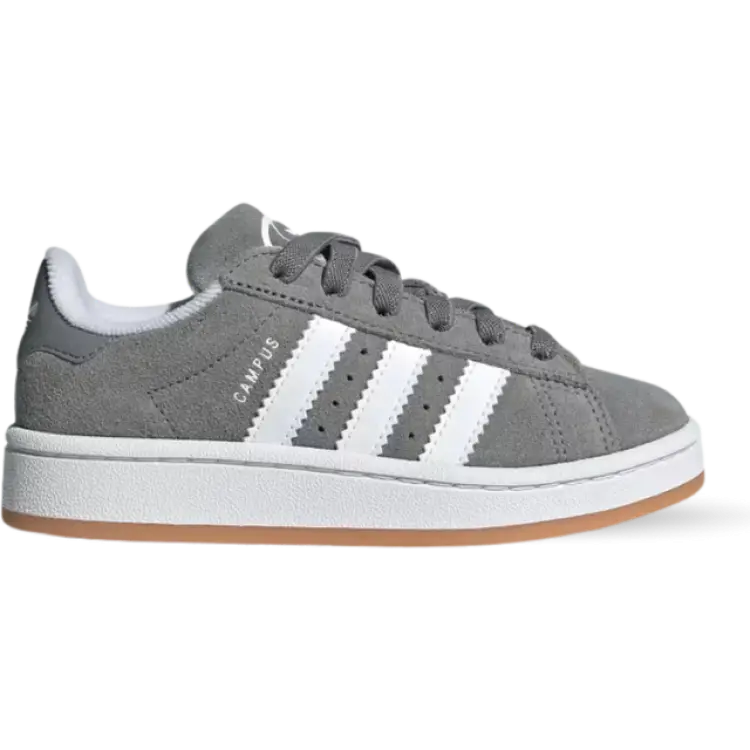 adidas Kid's Campus 00s Elastic Lace - Grey Three/Cloud White/Gum