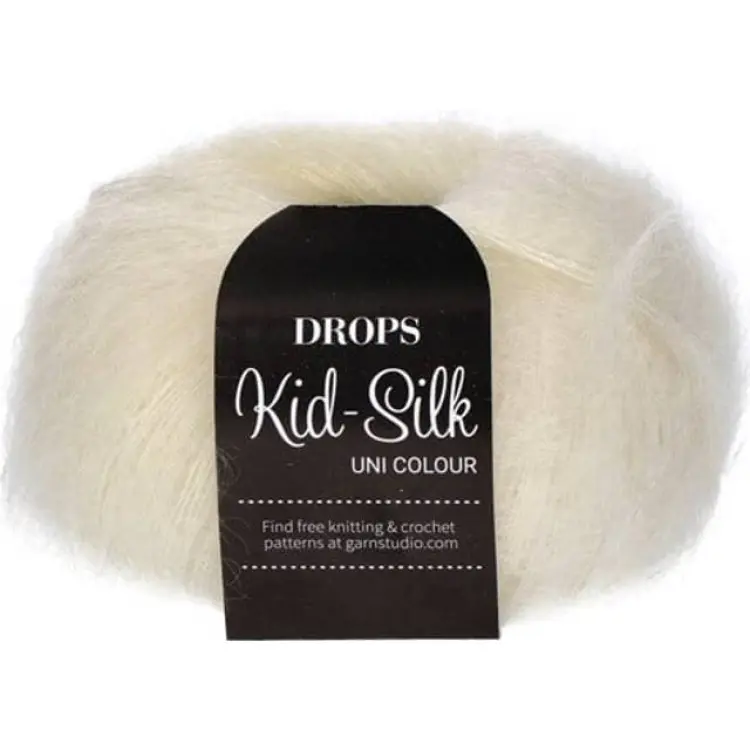Drops Design Kid Silk Uni Colour Natur 210m