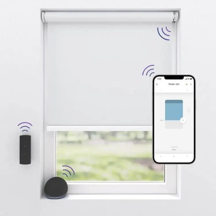 MotionBlinds Trådlös Elektrisk Mörkläggningsrullgardin 120x190cm
