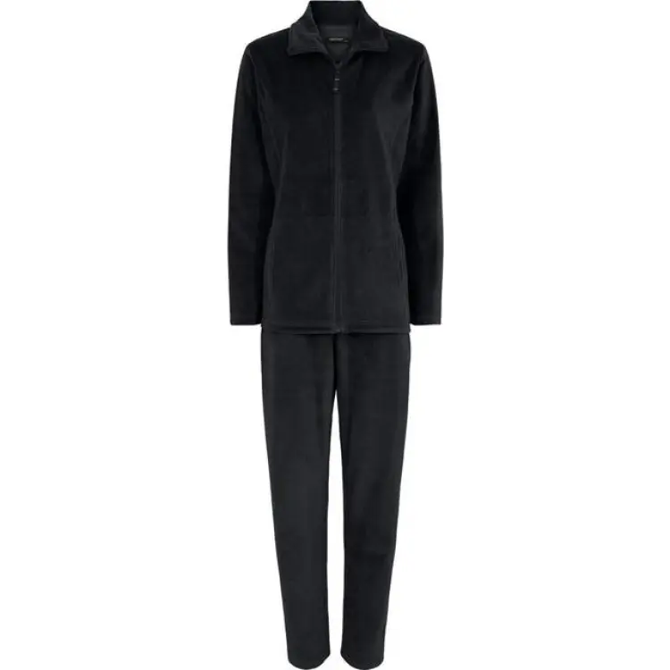 Decoy Velour Homewear Set - Black