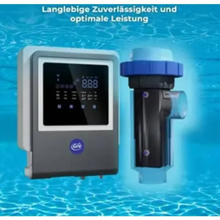 Gre 3 in 1 Salzelektrolyseanlage All In One 7g/h -21g/h für Pools bis zu 40 m3
