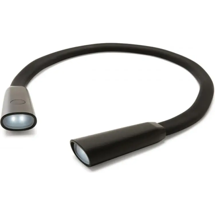Kikkerland Hands-Free Book Light Black Bordslampa