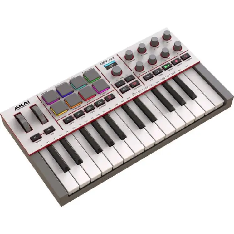 Akai MPK Mini MK4 Compact MIDI Keyboard Pad Controller Grey