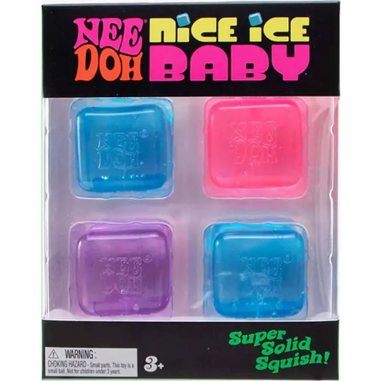NeeDoh Teenie Nice Ice Baby Fidget Toy 4 Pack