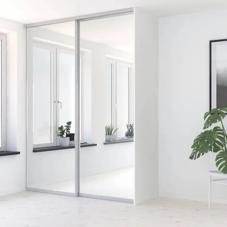Elfa Original silv./spegel 938x2350 Skjutdörr Spegelglas (93.8x235cm)