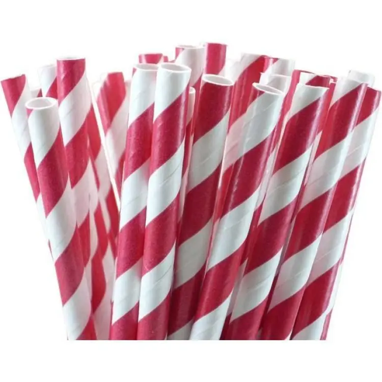 PartyDeco Straws Cardboard 10pcs