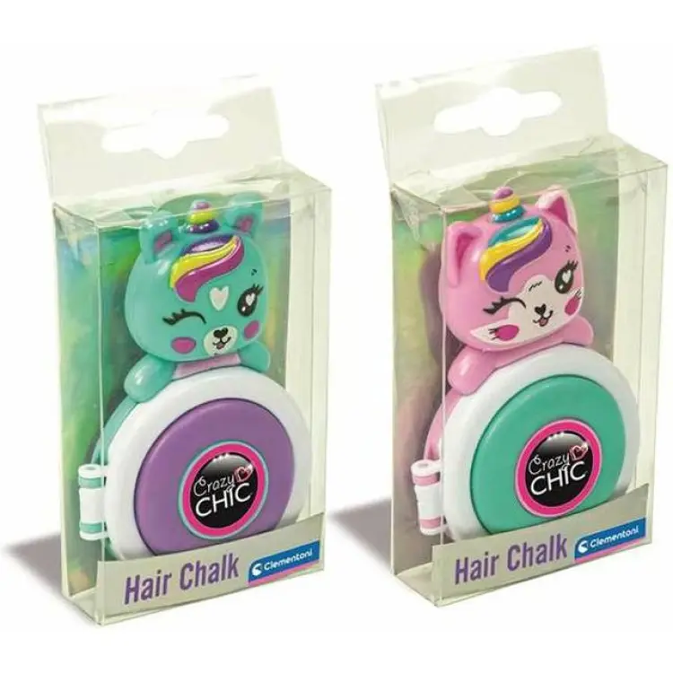 Clementoni Crazy Chic Lovely Hair Chalk Unicorn Purple Blue