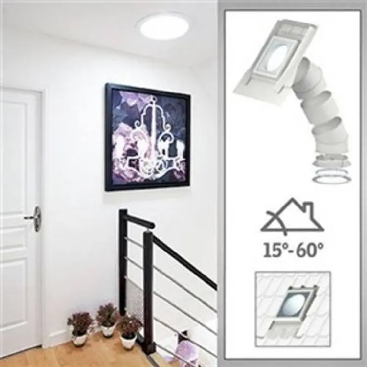 Velux Ljustunnel TWR prof tak fast rör Ljustunnel
