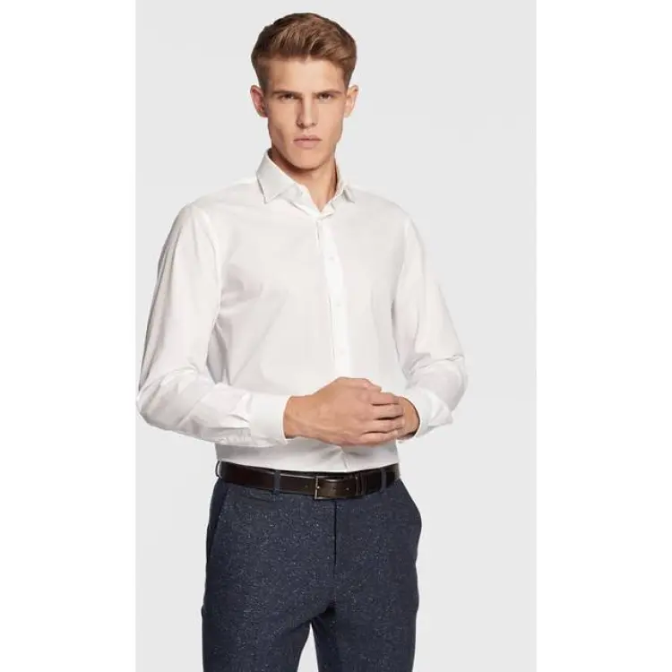 Michael Kors Poplin Stretch Modern Shirt - Vit