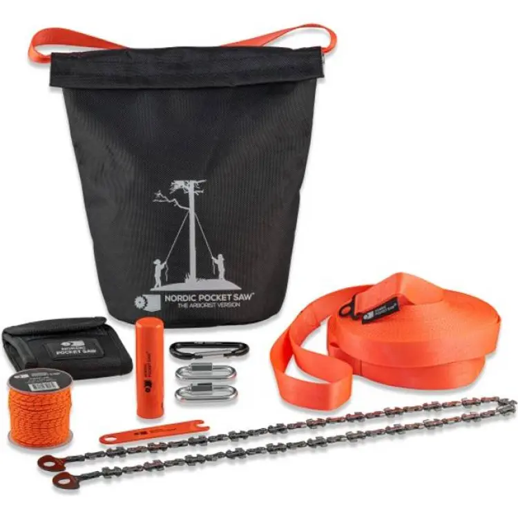 Nordic Pocket Saw Arborist V.2 Orange/Black Handkedjesåg