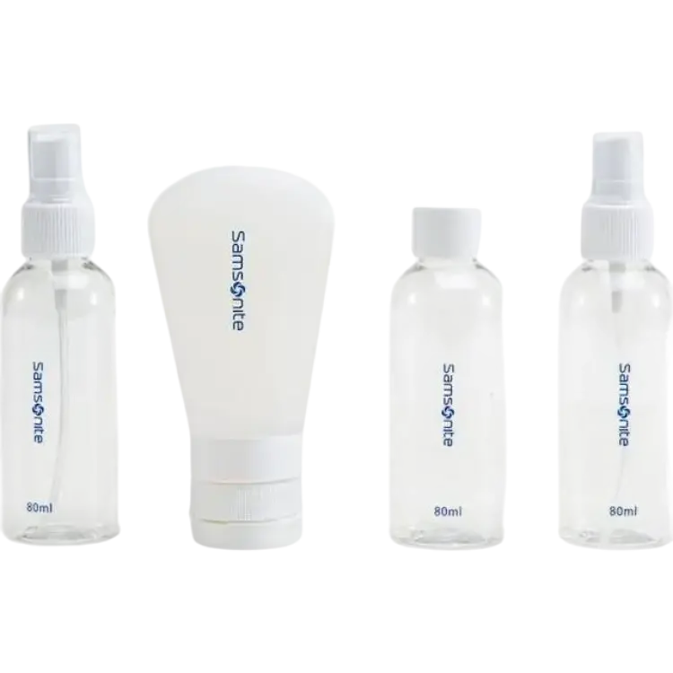 Samsonite Travel Toalettkit Flaskset 4st flaskor 4-pack