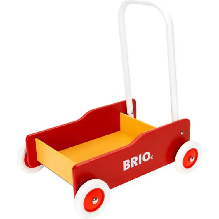 BRIO Lära Gå Vagn Röd
