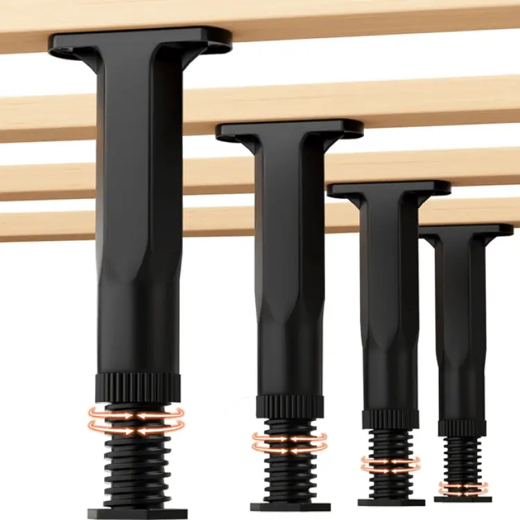 4-Pack Adjustable Bed Frame Support Legs Sängben