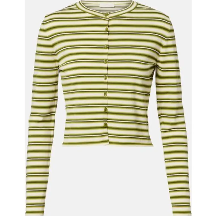 Faithfull Cinta Striped Cotton Blend Cardigan