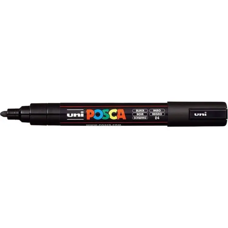 Uni Posca PC-5M Medium Bullet Black