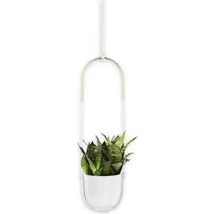 Umbra Bolo Blomampel Keramik Metall Vit ∅18.745cm