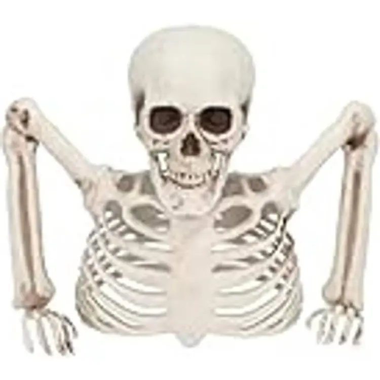 Boland 73214 Skelettdekoration, 20 cm, dekoration för halloween och karneval, festdekoration