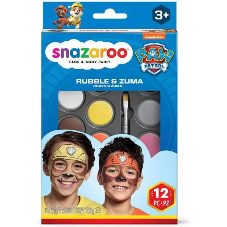 Snazaroo Paw Patrol Sminkset Rubble Zuma