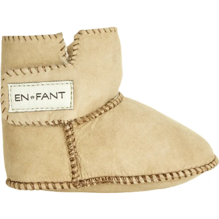En Fant Sheepskin Bootee - Tan (E811840 153)