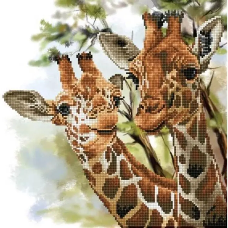 Diamond Dotz Giraffe Diamond Painting Kit 40 x 40 cm