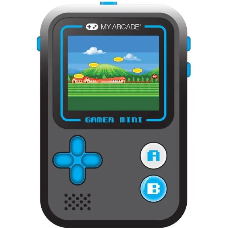 My Arcade Gamer Mini Classic DGUN-3926 Bärbart Spelsystem med 160 Spel och 1,8-tums LCD-skärm - Blå/Svart
