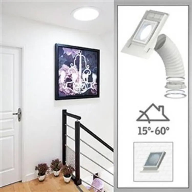 Velux Ljustunnel TLF slätt tak, fle rör Ljustunnel