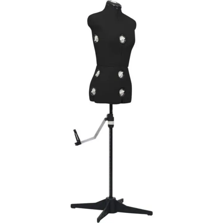 vidaXL Justerbar Provdocka Dam Svart S Stl 33-40
