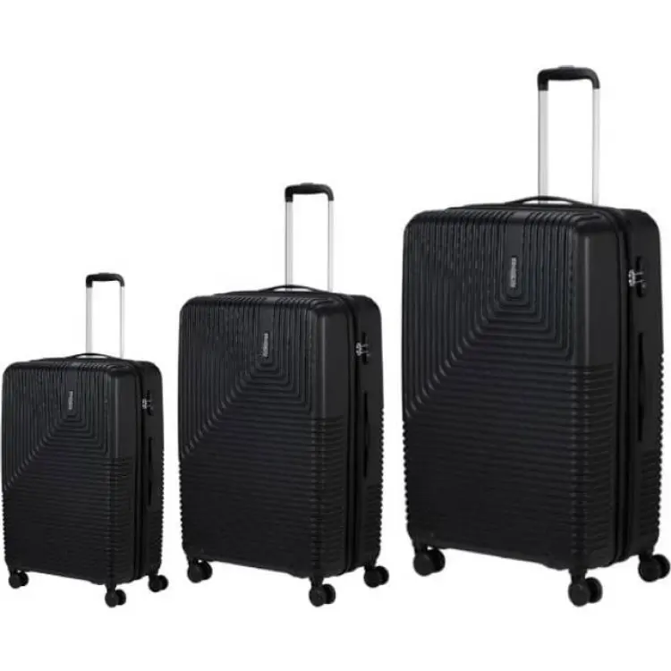 American Tourister Niteline 3 delar - Midnight Black