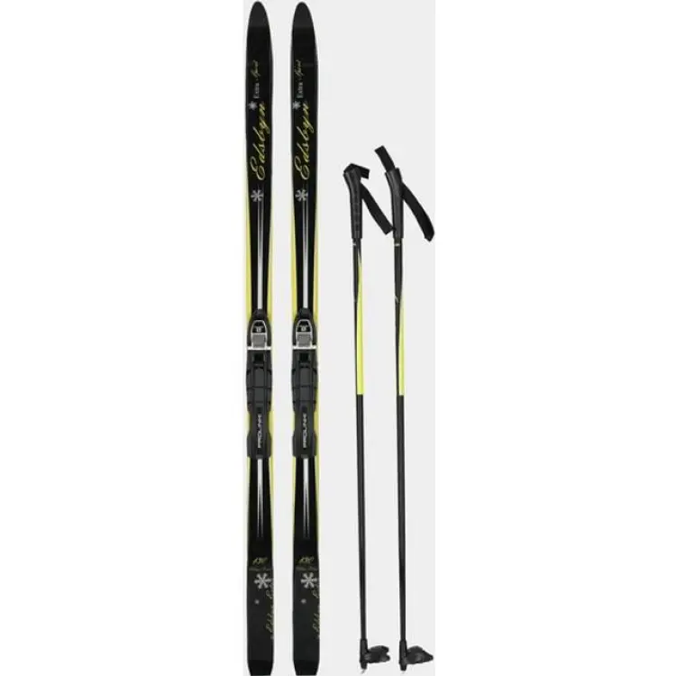 Edsbyn Kids Extra Ski Set - Black/Yellow