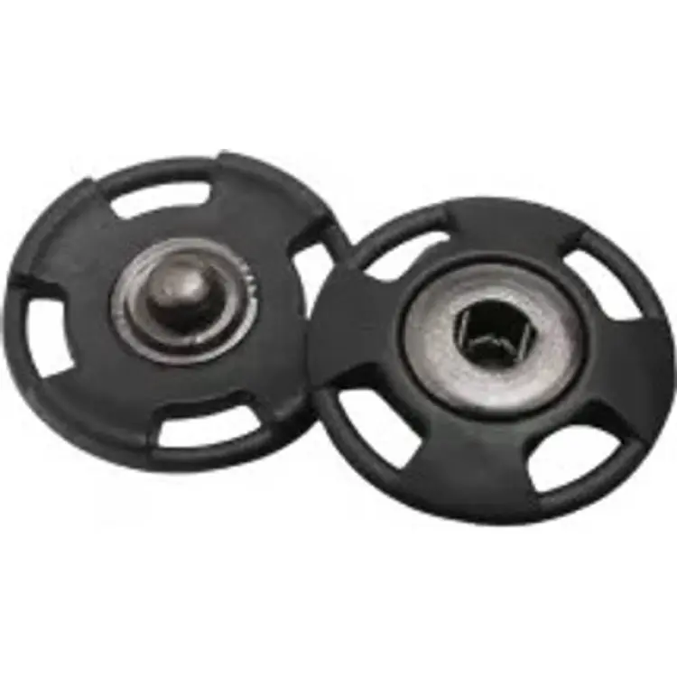 INF Osynliga Snäppfästen 25 mm 10 st Svart